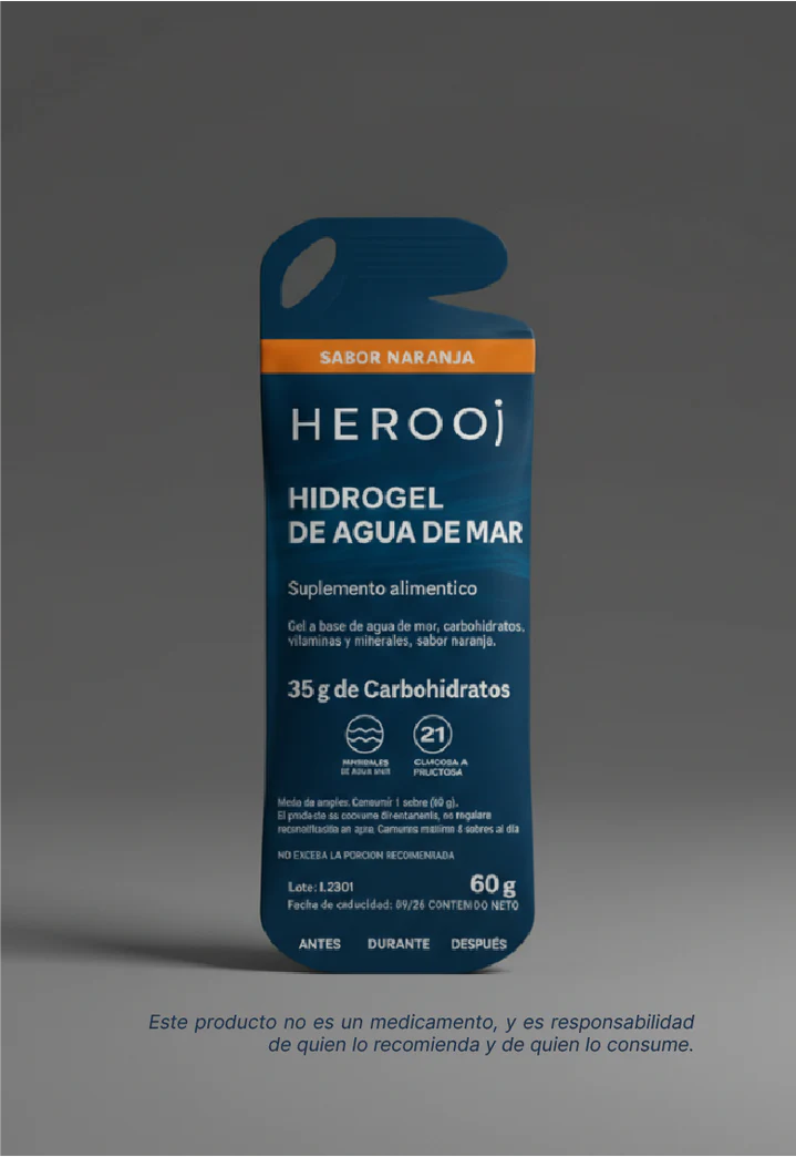 HIDROGEL HEROOJ DE AGUA DE MAR 60G - EPIC ORANGE