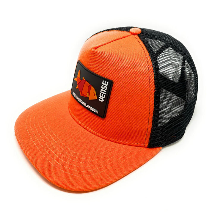 Hat Flat Orange Rubber Patch Venselures