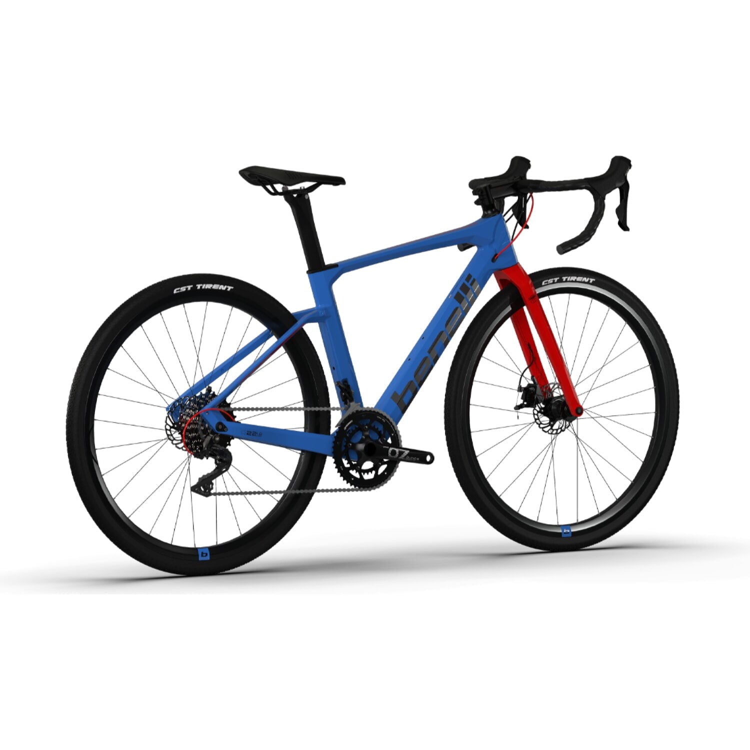 Bicicleta Gravel Benelli Carb. (G22 1.0 Adv Carb) Color Azul/Negro Talla L