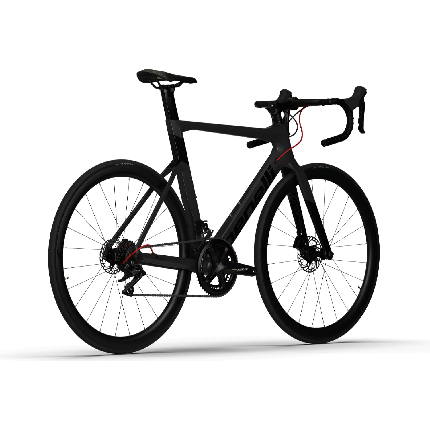 Bicicleta Ruta Benelli Carb.(R22 4.0 Exp Carb Disk) Color Gris Oscuro/Negro Talla L