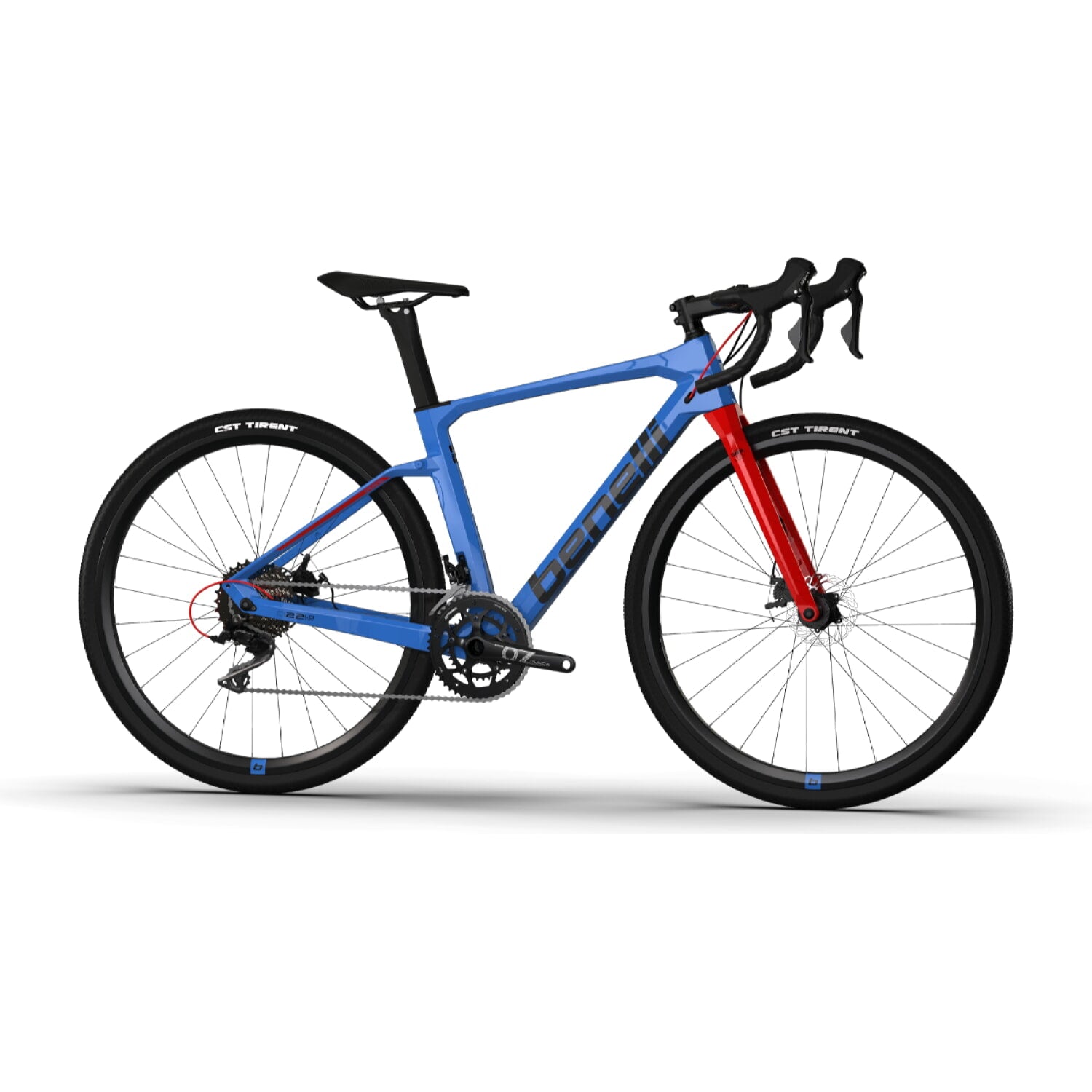 Bicicleta Gravel Benelli Carb. (G22 1.0 Adv Carb) Color Azul/Negro Talla L