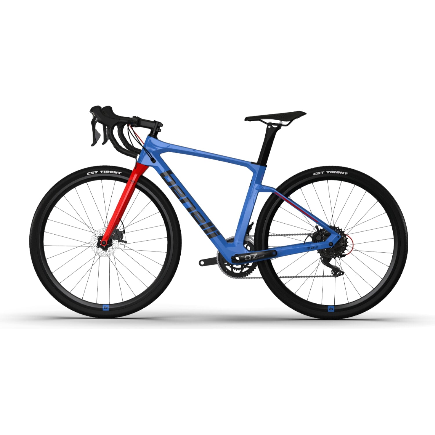 Bicicleta Gravel Benelli Carb. (G22 1.0 Adv Carb) Color Azul/Negro Talla M