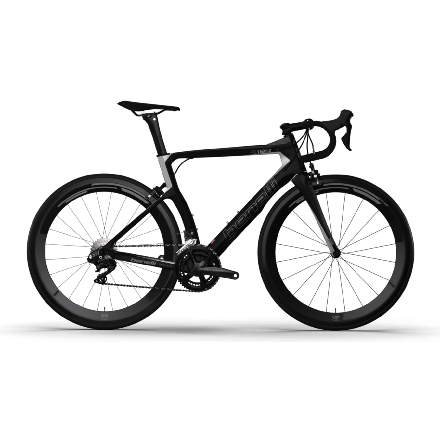 Bicicleta Ruta Benelli Carb. (R19 2.0 Exp Carb) Negra 56 (ULTEGRA)