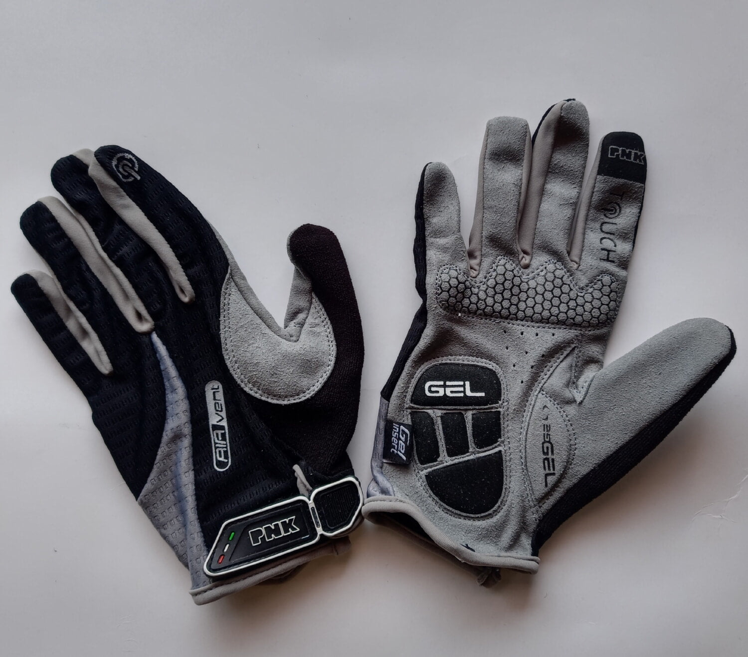 Guante Mtb Negro Gris Gel E Touch Talla M