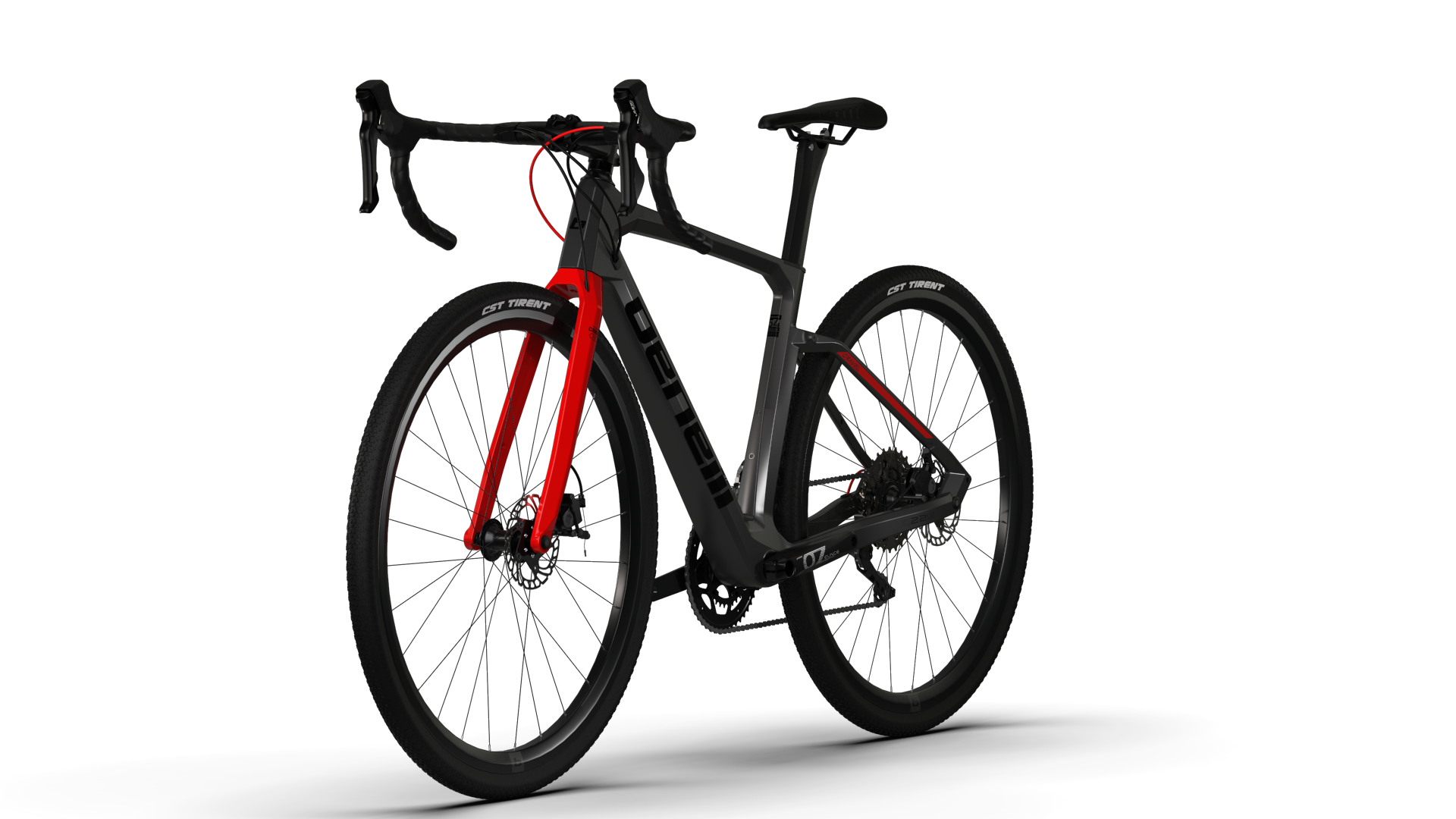 Bicicleta Gravel Benelli Carb. (G22 1.0 Adv Carb) Color Gris Oscuro/Negro Talla S