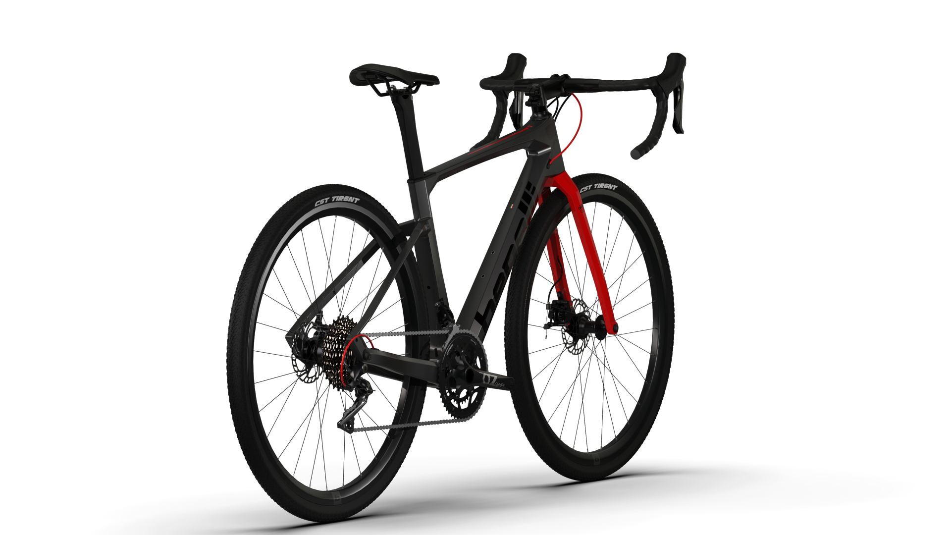 Bicicleta Gravel Benelli Carb. (G22 1.0 Adv Carb) Color Gris Oscuro/Negro Talla L