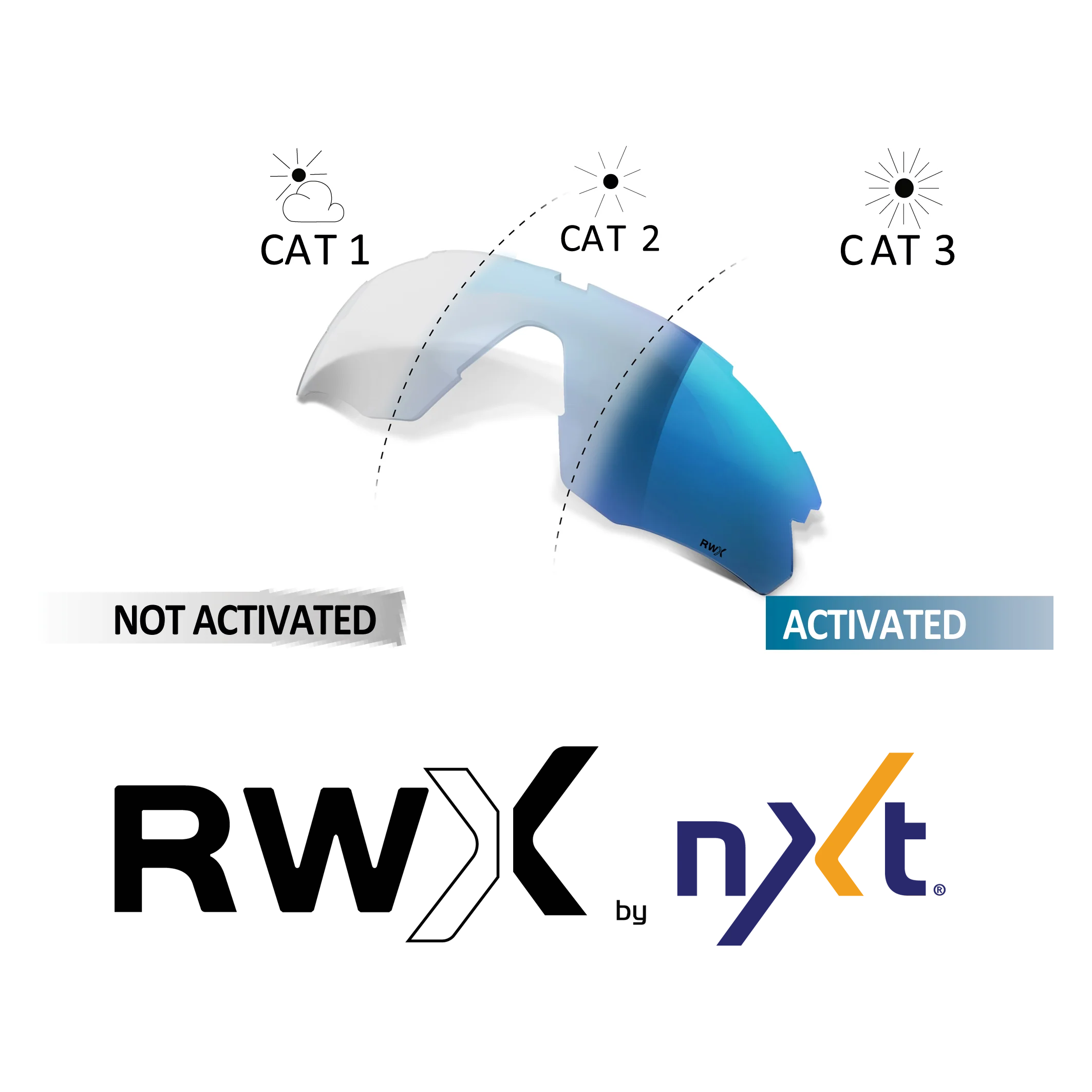 Lentes Salice modelo 022 Blanco Rwx By Nxt Cat. 1-3 + Rw Gold (Mod