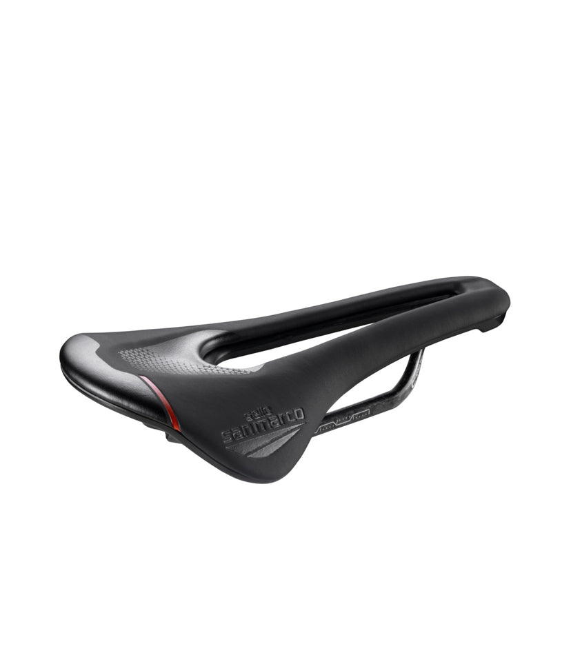 Sillín Selle San Marco Shorfit 2.0 open-fit Carbon fx narrow  Size: W 140mm x L 255mm Weight 185g